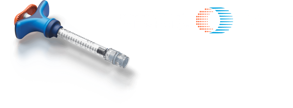HArmonyCa pre-filled syringe. Powered by DART