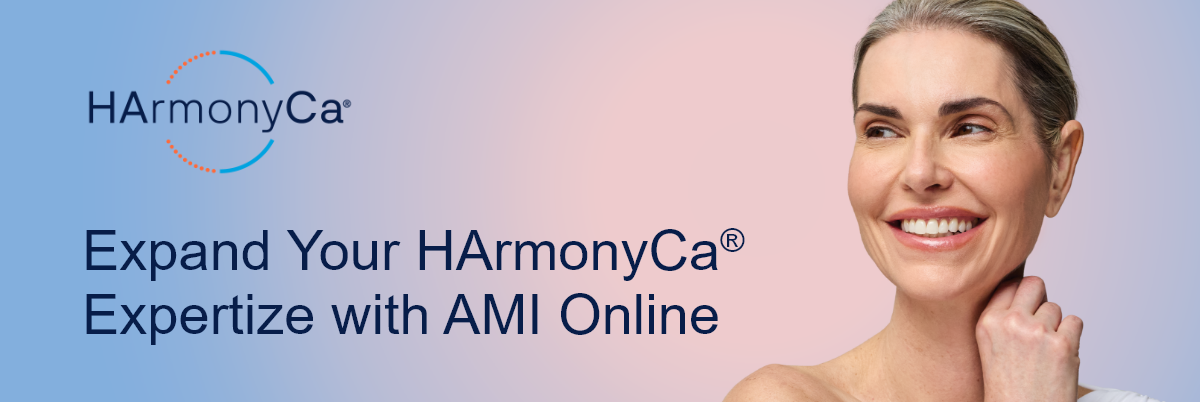 [Placeholder model photo] HArmonyCa. Expand Your HArmonyCa® Expertize with AMI Online